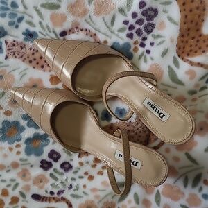 DUNE LONDON Columbia Asymmetric Strap Kitten Heels